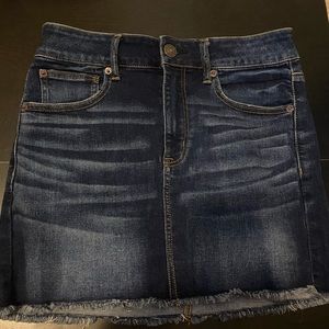 american eagle denim skirt